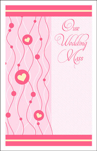 Wedding Program Cover Template 14B - Graphic 12